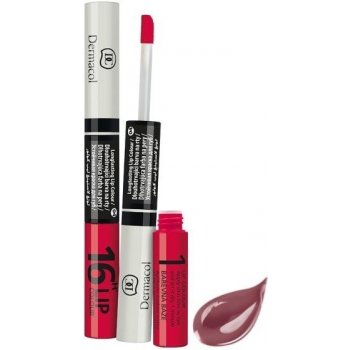 Dermacol Lip Colour 16 h 2v1 dlouhotrvající barva na rty a lesk 6 4,8 g