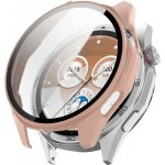 VSECHNONAMOBIL 123568 PC FULL COVER Plastový kryt se sklem pro Huawei Watch GT 6 46mm růžový – Zboží Živě