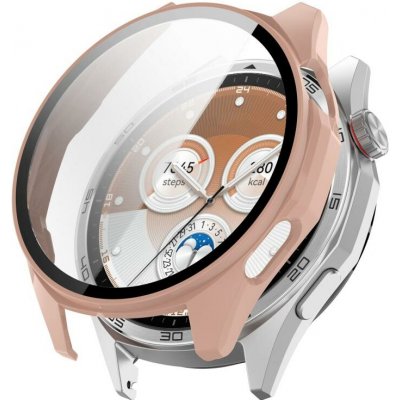 VSECHNONAMOBIL 123568 PC FULL COVER Plastový kryt se sklem pro Huawei Watch GT 6 46mm růžový – Zboží Živě