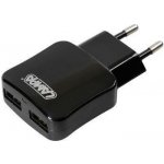 Lampa Italy 2100mA 230V 2x USB nabíječka telefonu se 2 vstupy pro zapojení USB portu