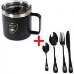 Giants Fishing Nerezový thermo hrnek Black Stainless 400 ml – Sleviste.cz