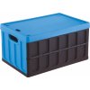 Úložný box Tontarelli rozkládací přepravka 46L s víkem černá modrá 8034118764