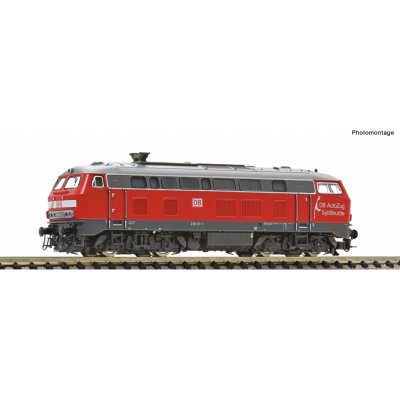 Fleischmann N DCC/ZVUK16 diesel. lokomotiva 218 131 DB světle červená 724302