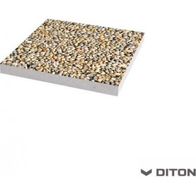 Diton Plošná betonová dlažba vymývaná - Dlaždice 40x40x4 - 2 vymývané hrany  - DUNAJ 10-16 od 510 Kč - Heureka.cz
