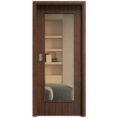Sapeli Elegant Komfort M40 posuvné ořech americký 70 x 210 cm Planibel bronz – Hledejceny.cz