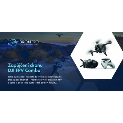 Dárkový poukaz na zapůjčení dronu DJI FPV Combo – Zbozi.Blesk.cz