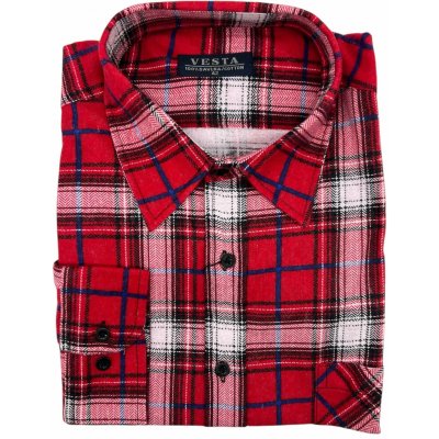 Pánská flanelová košile DAN červená – Zbozi.Blesk.cz