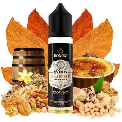 Bombo Shake & Vape Platinum Tobaccos Nutty Supra Reserve 15 ml – Zboží Dáma