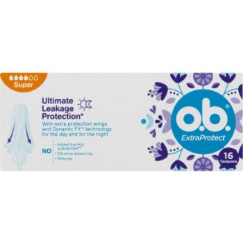 O.B. Tampóny ExtraProtect Super 16 ks