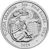 The Royal Mint stříbrná mince Tudor Beasts Tudor Dragon 2024 2 oz