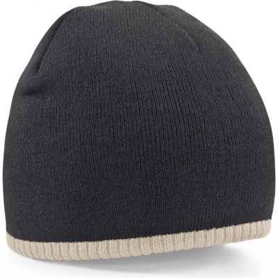 Beechfield 2-barevná pletená B 44C black-stone – Hledejceny.cz