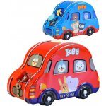 Pokladnička dětská autíčko 95x14x7cm set se zámkem a klíčkem různé kov – Zboží Dáma