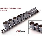 Nástrčné hlavice 12hranné palcové 3/8", 5/32" - 9/16", sada 12 ks na liště - ASTA A-IN222 – Hledejceny.cz
