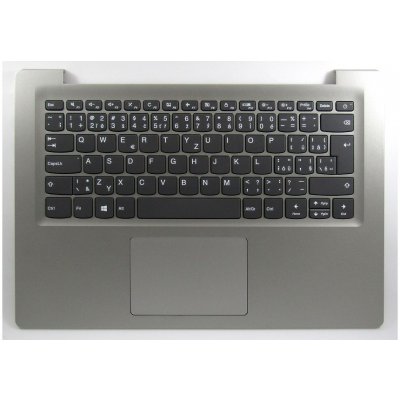 česká klávesnice Lenovo IdeaPad 120S-14IAP S130-14IGM šedá CZ/SK stříbrná palmrest