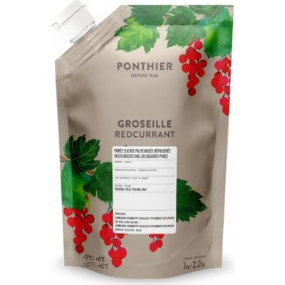 Ponthier ovocné pyré červený rybíz 90% 1 kg – Zbozi.Blesk.cz