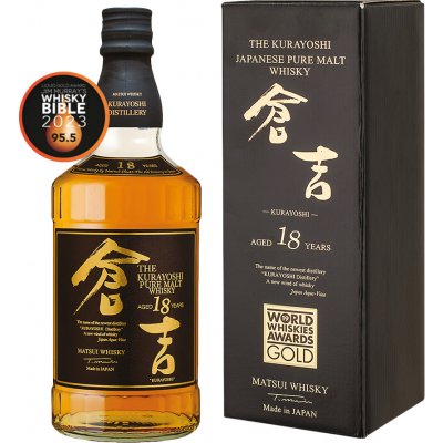 Kurayoshi Pure Malt Old Japanese Whisky 18y 43% 0,7 l (karton)