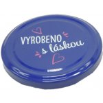 Zavařovací víčko VYROBENO S LÁSKOU MODRÉ TO 82 RTS (paster do 105°C) – Zboží Dáma