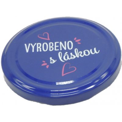 Zavařovací víčko VYROBENO S LÁSKOU MODRÉ TO 82 RTS (paster do 105°C) – Zboží Dáma