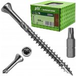 Terasový vrut 4x50 TORX T15 nerez C2 s redukovanou hlavou (200 ks/bal + BIT) – Hledejceny.cz
