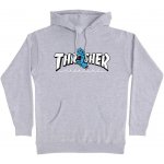 SANTA CRUZ mikina Thrasher Screaming Logo P/O Hooded Heavyweight Sweatshirt Mens Santa Cruz Grey – Hledejceny.cz