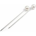 Špendlík - bílá perla malá 40 mm - 1ks – Zboží Dáma
