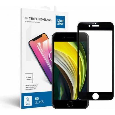 Ochranné tvrzené temperované sklo Blue Star pro Apple iPhone 6 / 6S černé 5901737316561 – Zboží Živě