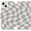 Pouzdro a kryt na mobilní telefon Apple Mobiwear - Apple iPhone 13 - VA59S Modrá a béžová šachovnice