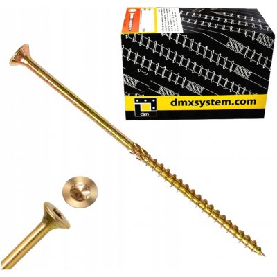 Tesařské vruty do dřeva kuželové 6x100 mm TORX pozink Domax 100 kusů – Hledejceny.cz