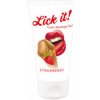 Lubrikační gel Lick-it 2v1 masážní lubrikant jahoda 50 ml