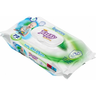 Taffy Ubrousky vlhčené s klipem 72 ks žluté – Zboží Dáma