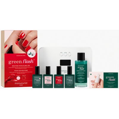 MANUCURIST Green Flash Kit PRO 36W - Poppy Red + Hortencia – Zboží Mobilmania