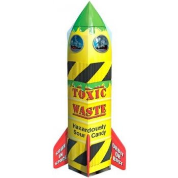 Toxic Waste kyselé bonbonky v raketce 126 g