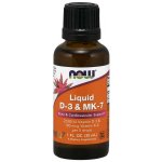 Now Liquid D-3 & MK-7 vitamin D3 K2 MK7 30 ml – Hledejceny.cz