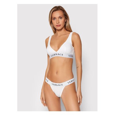 Versace bralette Donna AUD04069 bílá – Hledejceny.cz