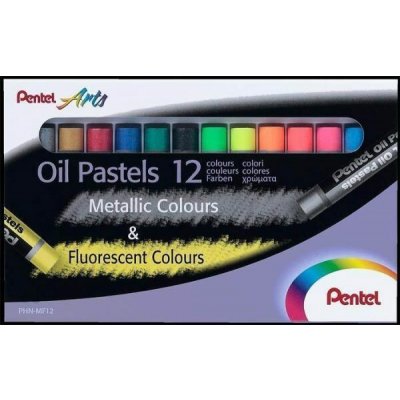 Pentel voskovky Arts neonových a metalických 12 ks – Hledejceny.cz