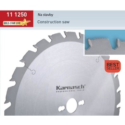 Karnasch 111250700010 Pilový kotouč osazený tvrdokovem 700x4,4/3,2x30 mm 46 WZ – Zboží Mobilmania