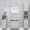 Koupelnový nábytek VidaXL 4dílný set koupelnového nábytku betonově šedý dřevotříska
