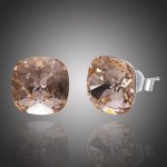 Grace Silver Jewellery stříbrné náušnice Swarovski Elements Victoria E1139-11 Light Peach – Hledejceny.cz