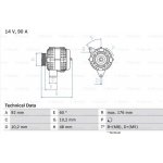 generátor BOSCH 0 986 039 740 0 986 039 740