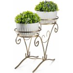 Dąstal STOJAN NA KVĚTINÁČ AVERY 49 x 66 CM ZLATÁ – Zboží Dáma