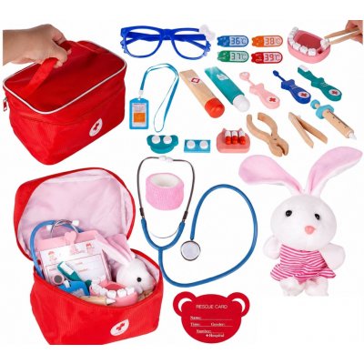 iMex Toys Doktorská sada XXL pro děti červený kufřík – Sleviste.cz