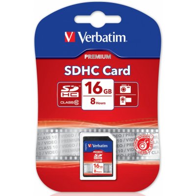 Verbatim SDHC 16 GB Class 10 43962 – Sleviste.cz