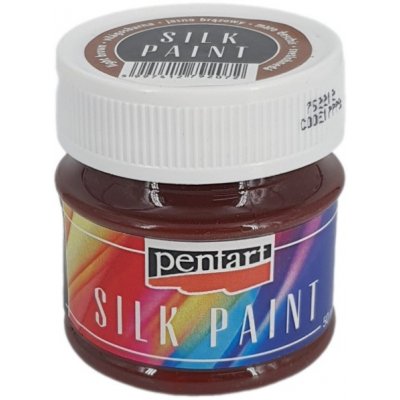 Pentart Tekutá barva na hedvábí a textil 50 ml světle hnědá – Zboží Dáma