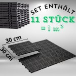 Jipos Tools Zahradní dlažba plastová Atena 30 x 30 cm černá 11 ks – Hledejceny.cz