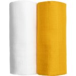 T-TOMI Tetra osušky Exclusive Collection 2ks white + mustard – Zboží Dáma