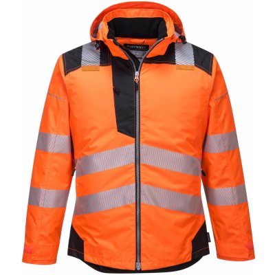 Portwest HI-VIS PW3 T400 Reflexní zimní bunda do deště HV oranžová/černá – Zboží Mobilmania