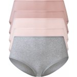 Esmara Dámské kalhotky s vysokým pasem 5 kusů šedá růžová světle růžová – Zboží Mobilmania