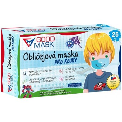 Good Mask dětská ochranná rouška pro kluky 25 ks – Hledejceny.cz