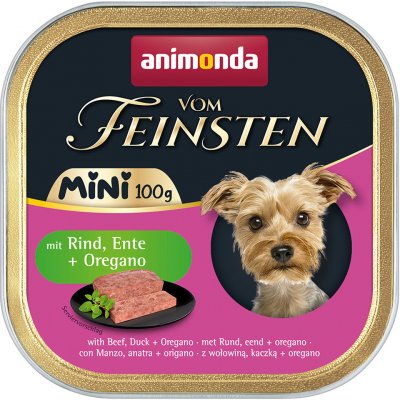 Animonda Vom Feinsten Mini Adult Dog hovězí kachní a oregáno 32 x 100 g – Hledejceny.cz