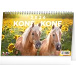 NOTIQUE Stolní Koně Kone CZ/SK 23,1 x 14,5 cm 2026 – Zboží Dáma